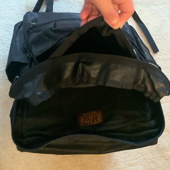 Vintage 90s Stone Ridge Medium Size Backpack w/ Adjustable Straps Black - Picture 16 of 16